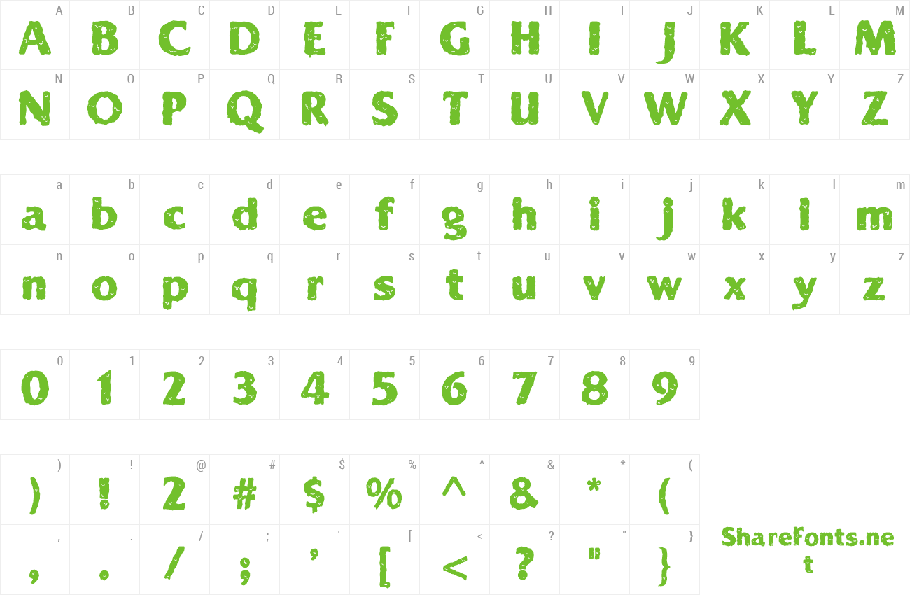 Font Solid Ooky preview